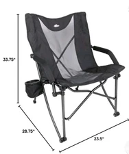CASCADE MOUNTAIN TECH FOLDING PORTABLE CAMPING BEACH CHAIR NEW