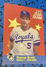 1986 Fleer - All Star Team George Brett #3; Near Mint