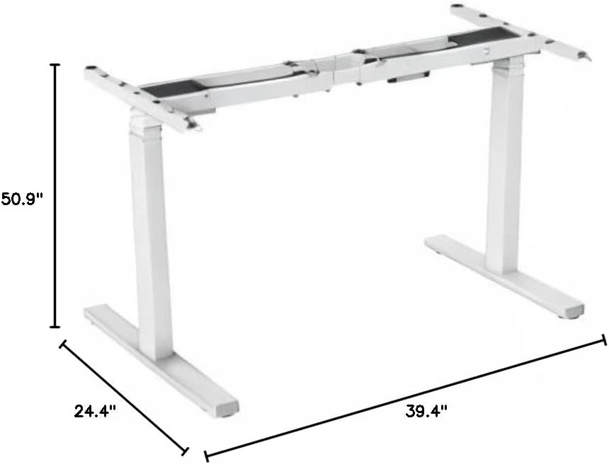 TekDec Electric Standing Desk Base White 3-Stage Dual Motor - NEW - Image 2 of 4