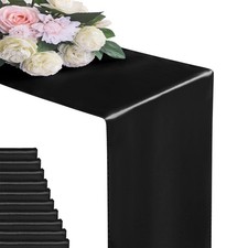 12Pack Table Runner 12 x 108 Inches Satin Silk Table Runner for Wedding, Birt...