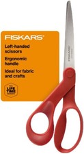 Fiskars All-Purpose Left-Handed Scissors, Gifts for Mom, Ergonomically Contoured