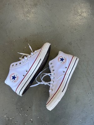 Converse Chuck Taylor All Star Mid Malden Street Shoes Mens 12 White Red Blue