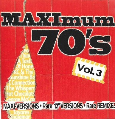 MAXIMUM 70'S VOL.3 - CD2001 - GEORGE McCRAE,T.CONNECTION,OLIVER CHEARHAM,TAVARES