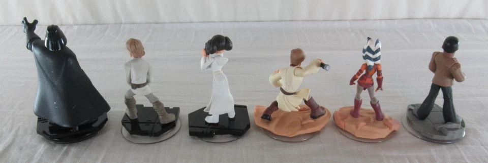 Disney Infinity 3.0 Star Wars Mixed Lot of 6 Figurines DAMAGED Vader Luke Leia - Image 4 of 4