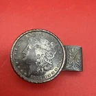 1883 Morgan Silver Dollar XF Detail Old-Time SWANK Money Clip
