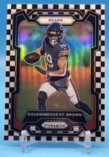 Equanimeous St. Brown 2023 Panini Prizm Black White Checkerboard SP #53 Bears