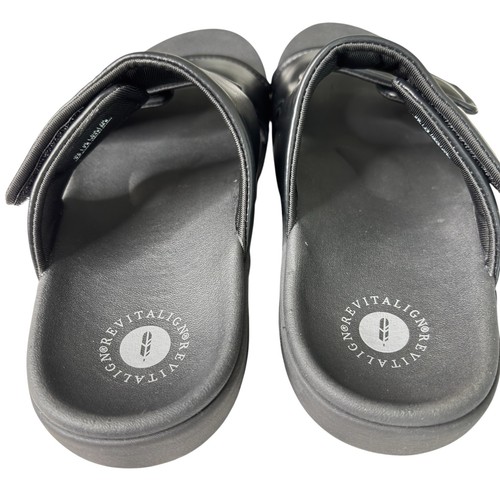 Revitalign Damen-Flip-Flop Größe 9 B schwarze bequeme Slipper Sandalen Fußgewölbestütze - Bild 11 von 13