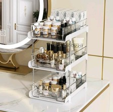 2 Sets of 2-Tier Multi-Purpose Bathroom under Sink Organizers and Storage, Stack