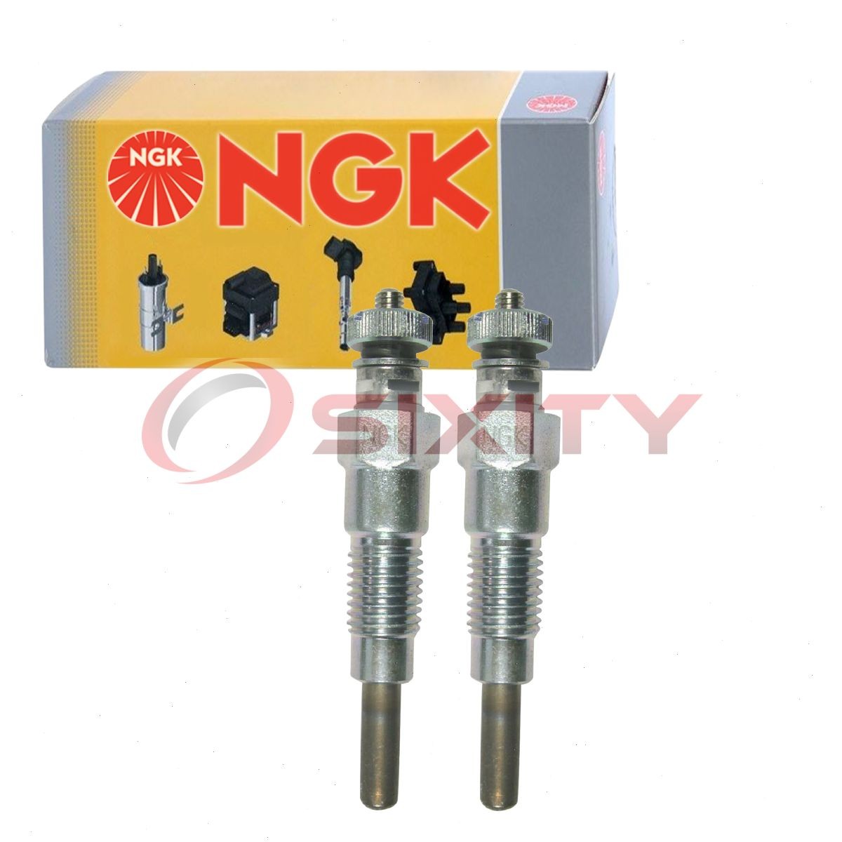 2 pc NGK 6125 Y-103 Glow Diesel Glow Plugs for 11065-37507 Ignition Cylinder db
