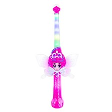 Magic Fairy Wand Toy Interactive Light Up Pink Wand with Color Screen, Fairy W