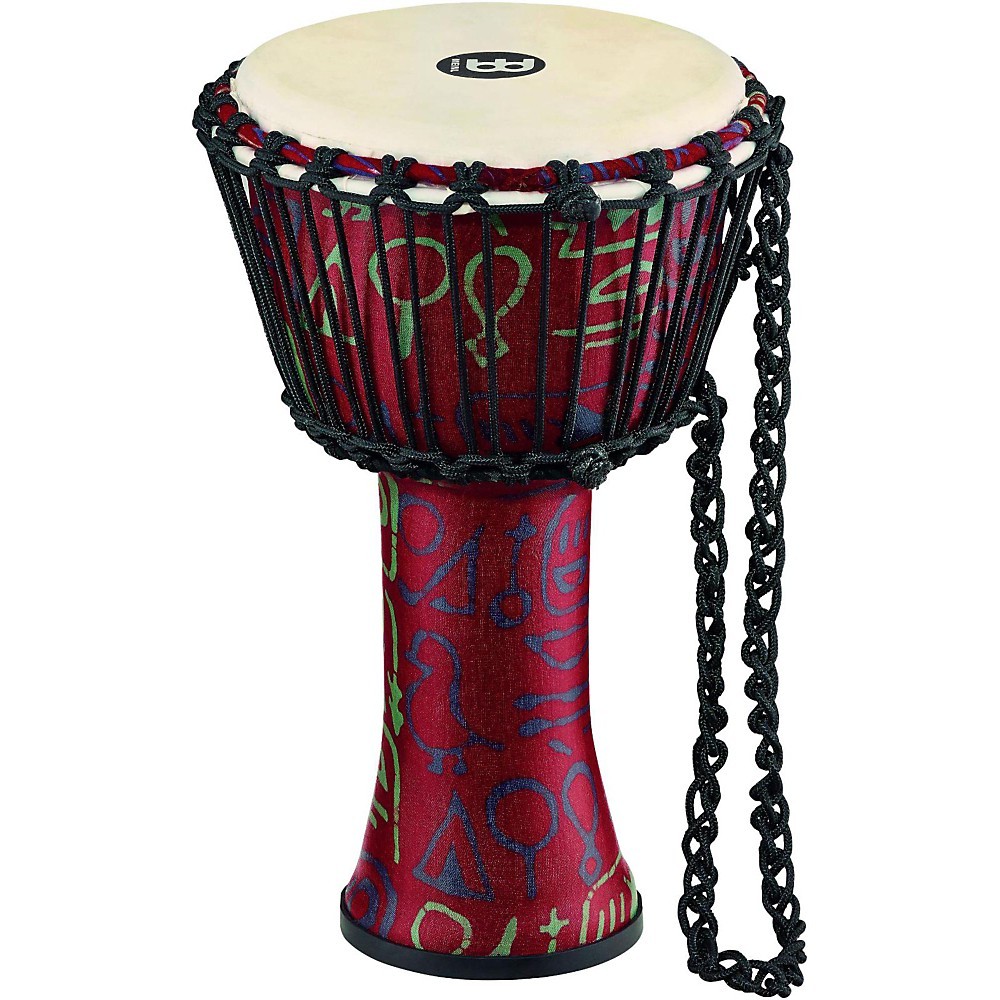 Meinl Rope Tuned Djembe Synthetic Shell Goat Skin Head 8 in Pharaohs Script 11190₽