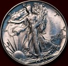 Uncirculated 1943 Philadelphia Mint Silver Walking Liberty Half — photo 1