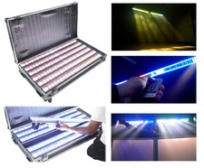 Rockville PIXEL HYBRID PACK 6 Battery Bar Wash/Strobe Light Strips Charging Case