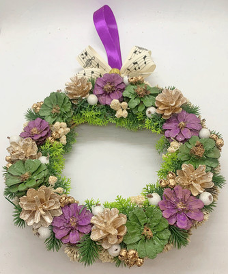 Blumenkranz 98 23 cm.  ca. x Wand oder Außentür Eingang