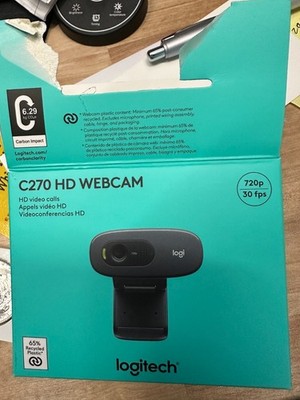 Logitech C270 Web Camera - Widescreen HD Video Calling | no Facial Recognition