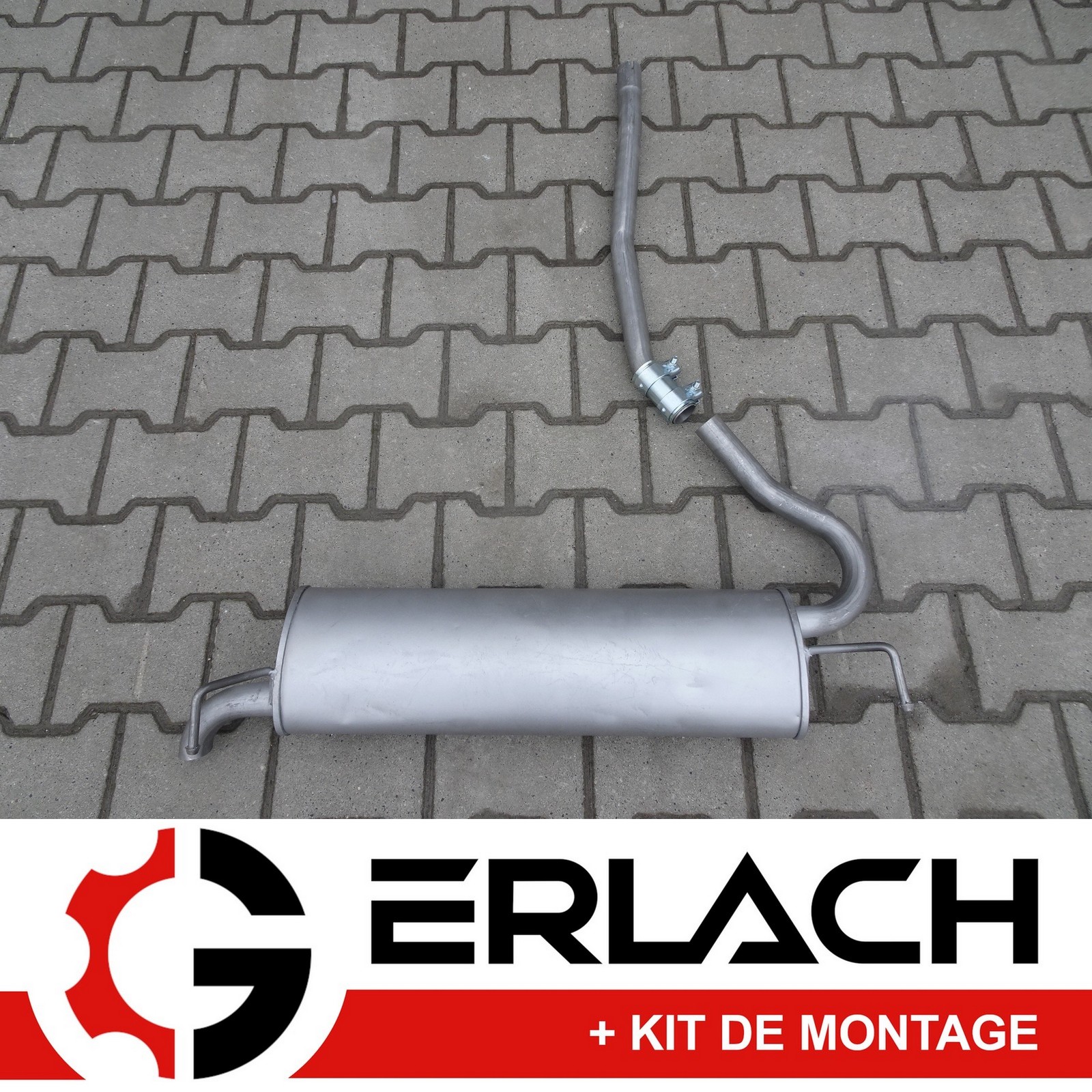 Silencieux arriere performant et silencieux pour Fiat Panda II 1.2 4x4 des 2004