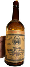 Antique Old Overholt Rye Whiskey Bottle 6 Yea...