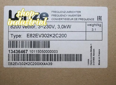 E82EV302K2C200 1PCS NEW LENZE Inverter 8200 vector 3.0kW E82EV302K2C200