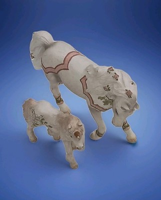 2 Schleich Figures Bayala FEYA'S White HORSE ( No Elf) & Unicorn Foal Diorama
