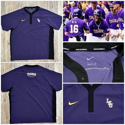 LSU Tigers Team Issued Baseball 2025 Championship Batting Coaches Jacket  Nike XL