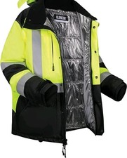 Ergodyne 8390 GloWear AmpliFIRE Winter Jacket Men Large Hi Vis Construction ANSI