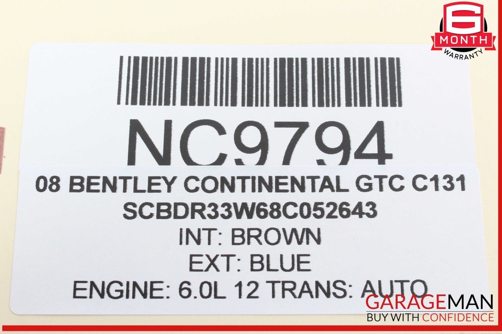Bentley Continental GT 2003-2012 LEFT Steering wheel