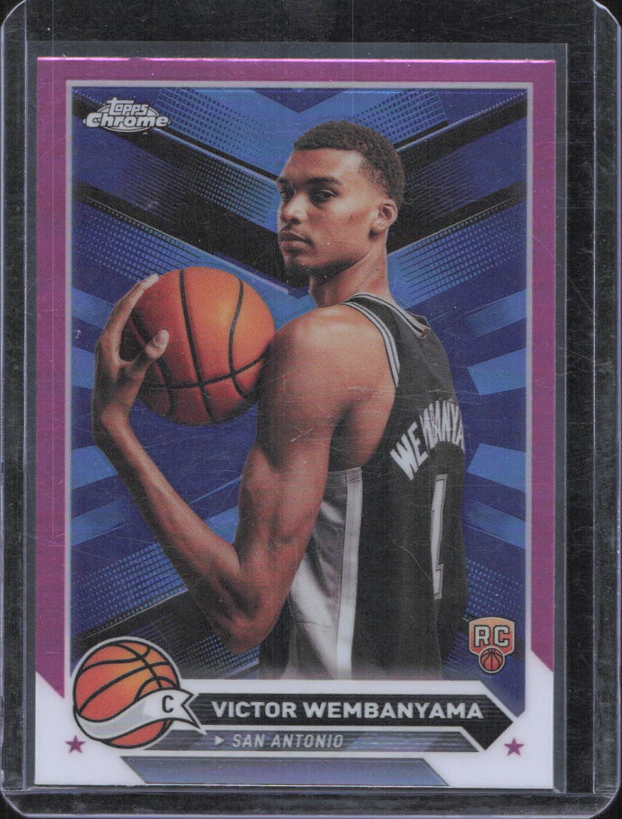 2023-24 Topps Chrome #1 Victor Wembanyama Pink Refractors