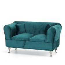 Sofa Schmuckk&auml;stchen Samt Schmuckk&auml;stchen mit Metallbeinen klein f&uuml;r Waschtisch