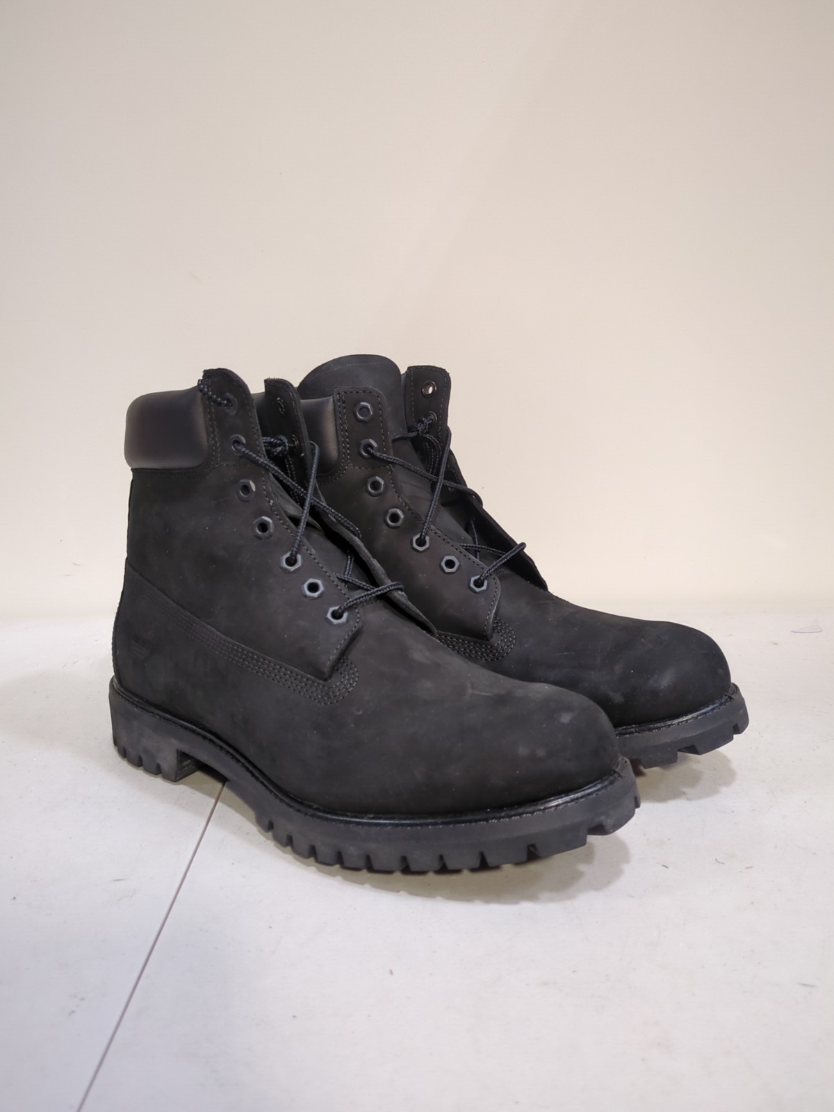 Timberland Mens Premium 6-Inch Waterproof Boot Black Nubuck 110073 Size ...