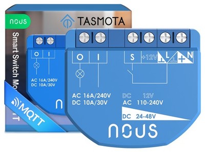Nous B1T WiFi Tasmota Switch Module, ESP32, MATTER Unterstützung, MQTT, 1 Kanal,