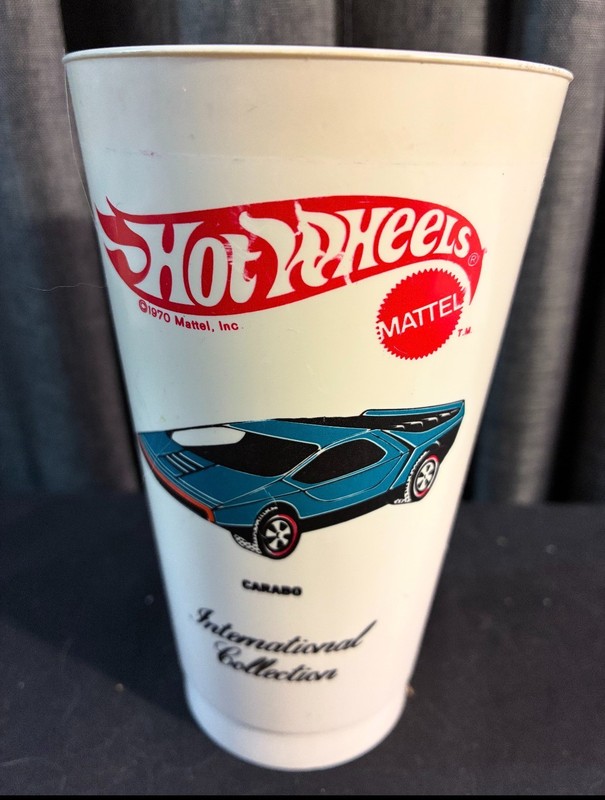 1970 Hot Wheels Jack In the Box Promotional Redline Cup CARABO