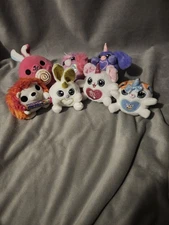Lot of 7 Little Snackles and Rainbow Suprise Plush by ZURU