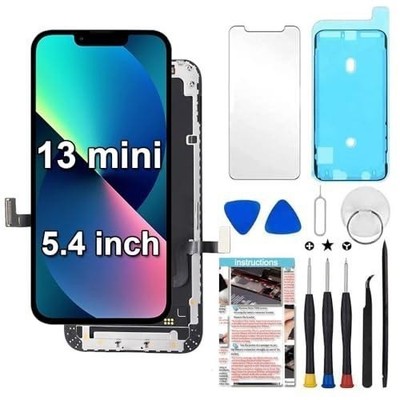 Fixerman for iPhone 13 Mini Screen Replacement 5.4 inch, 3D Touch LCD Display Di