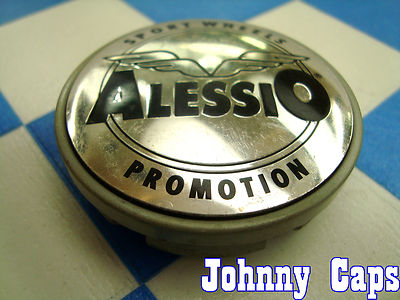 Alessio Wheels Silver Center Caps #3  Custom Wheel Silver Center Cap (1) 