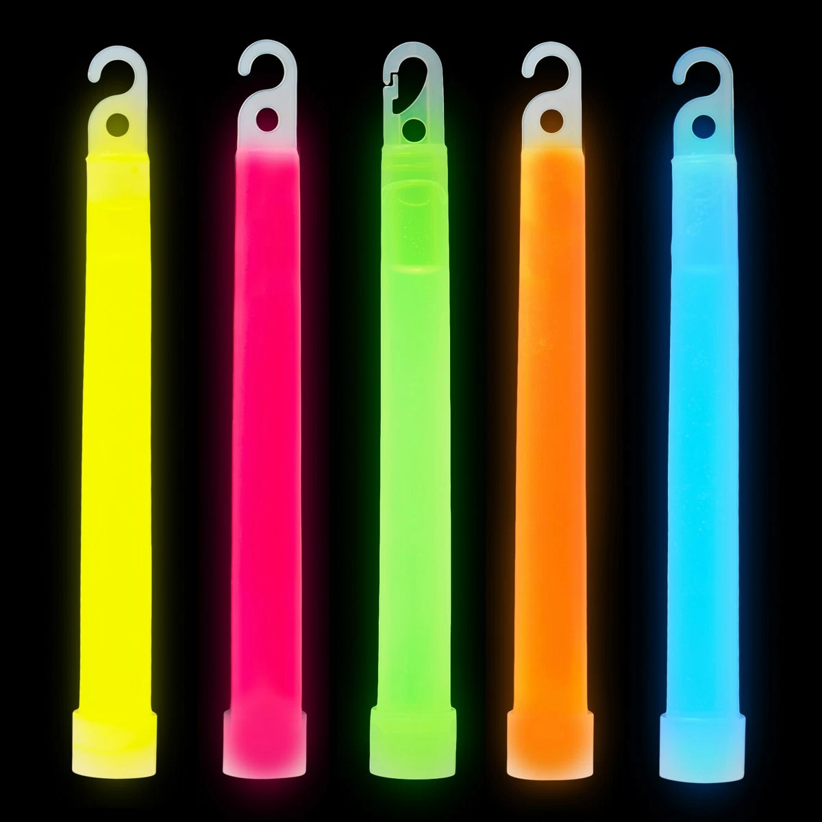 Premium Large 6 Long Thick Glow Sticks Neon Party Light Stick Festival or  Lures