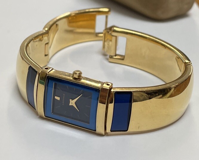 Seiko Lassale Blue Crystal Gold Tone Ladies Wristwatch New Seiko Lassale Blue Crystal Gold Tone Ladies Wristwatch New