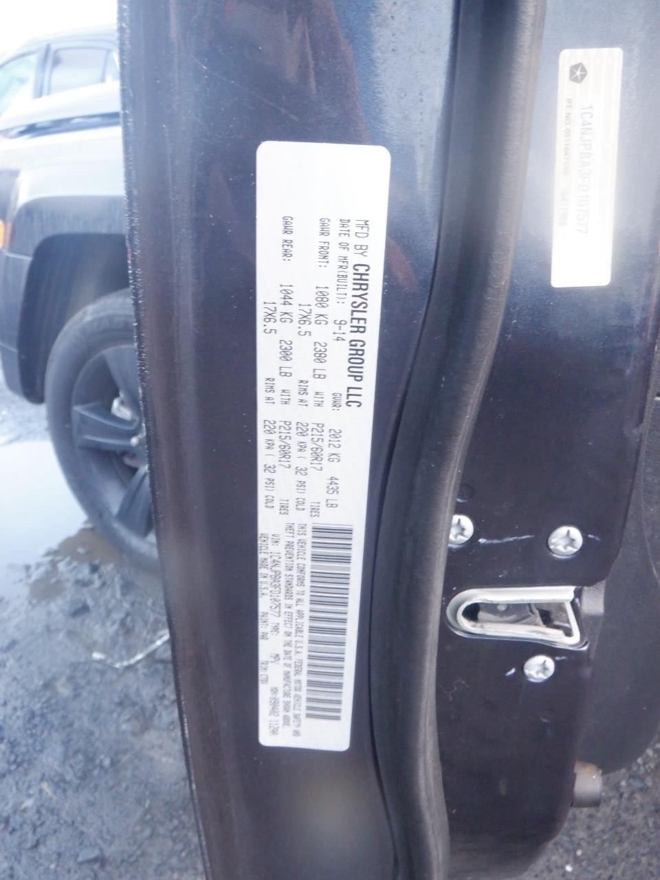 Used Left Tail Light Assembly fits: 2015 Jeep Patriot Left Grade A