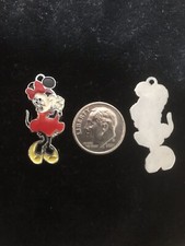 Minnie Mouse Enamel charm Necklace Pendant Charm K29 Children MM1
