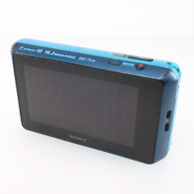 Excellent] Sony Cyber-Shot DSC-TX10 Blue 12.2MP Digital Camera