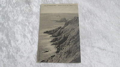 Old postcard La Pointe du Raz perspective south side sunset