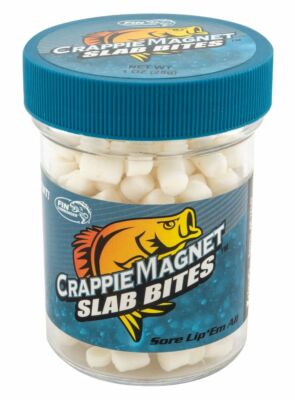 NEW   Crappie Magnet Slab Bites-WHITE