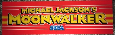 Michael Jackson Moonwalker Arcade Marquee 26''x8''