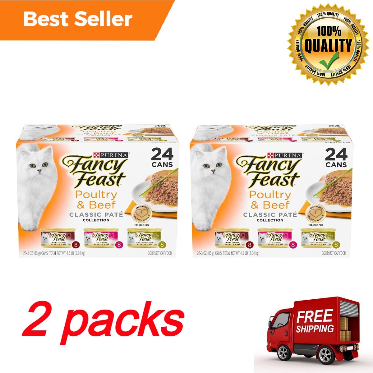 fancy feast 48 pack pate
