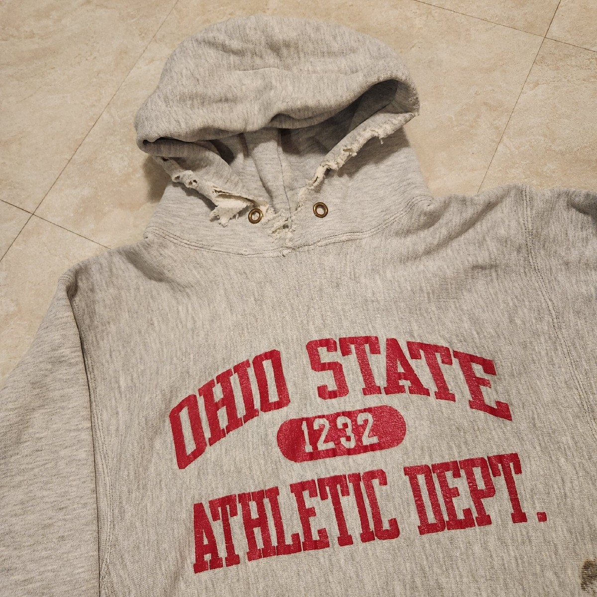 VTG 80s Champion Reverse Weave Warmup Ohio State Mens L Large