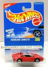 1996 HOT WHEELS RED FERRARI 308GTS, HW 496, 5-SPOKE RIMS, MONMC, VHTF