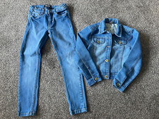 Molo Girls Jeans Aksel TU Sainsbury’s Blue Denim Jacket Age 7-8 Years 