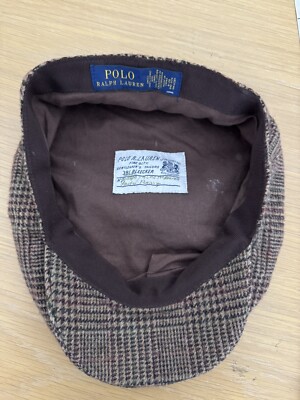 Polo Ralph Lauren Glen Plaid Houndstooth Estate Gents Hat Tweed