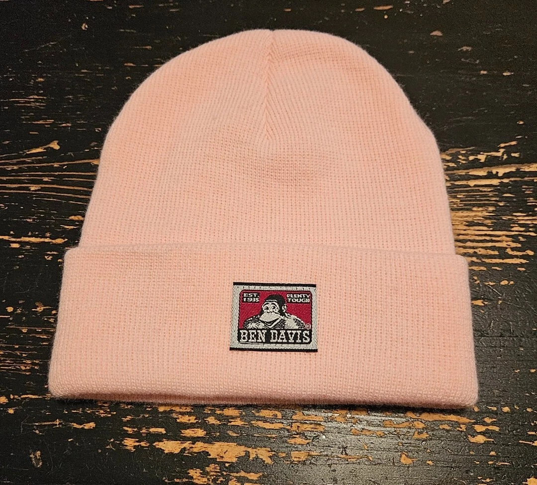 Supreme Ben Davis Pink Beanie FW19 DS OS NEUF AVEC ÉTIQUETTES + AUTOCOLLANT GRATUIT *LIRE LA DESCRIPTION*