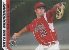 2016 Batavia Muckdogs Travis Neubeck RC Rookie Miami Marlins