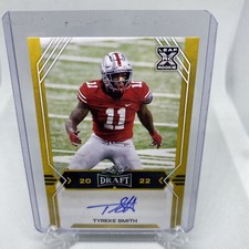 2022 Leaf Draft XRC Tyreke Smith Auto Gold Variation SP RC #BA-TS2 - Seahawks